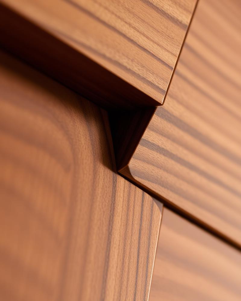 Détail d'assemblage bois — savoir-faire Meriadec