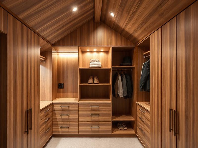 Dressing intégré sous pente
